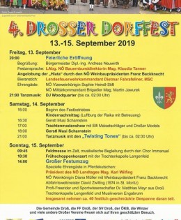 Dorffest Droß – 16. September
